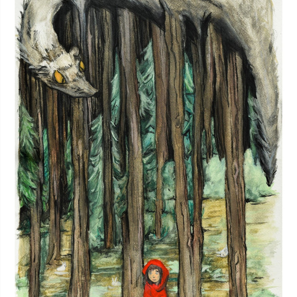 Little Red Riding Hood - Digital Print