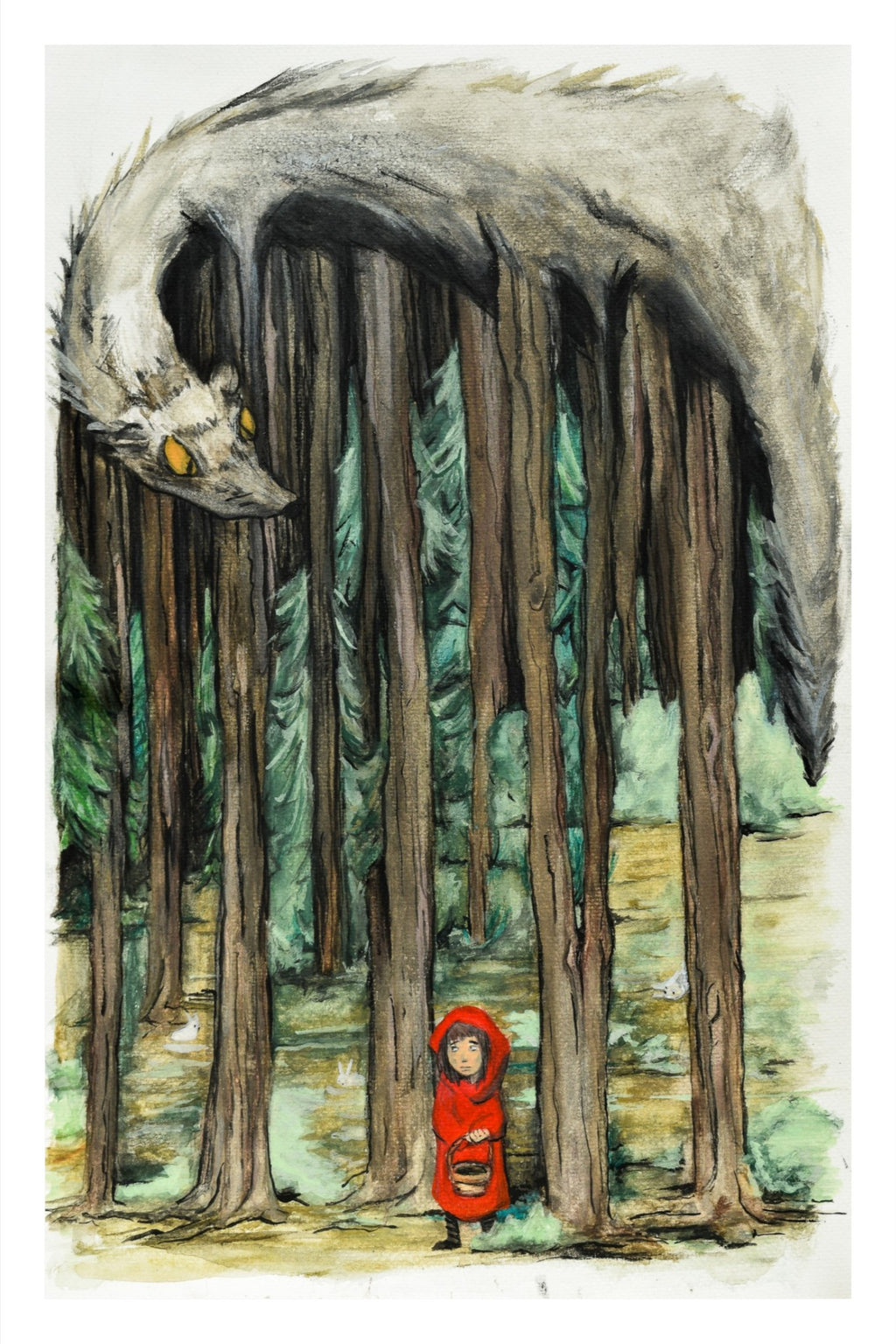 Little Red Riding Hood - Digital Print