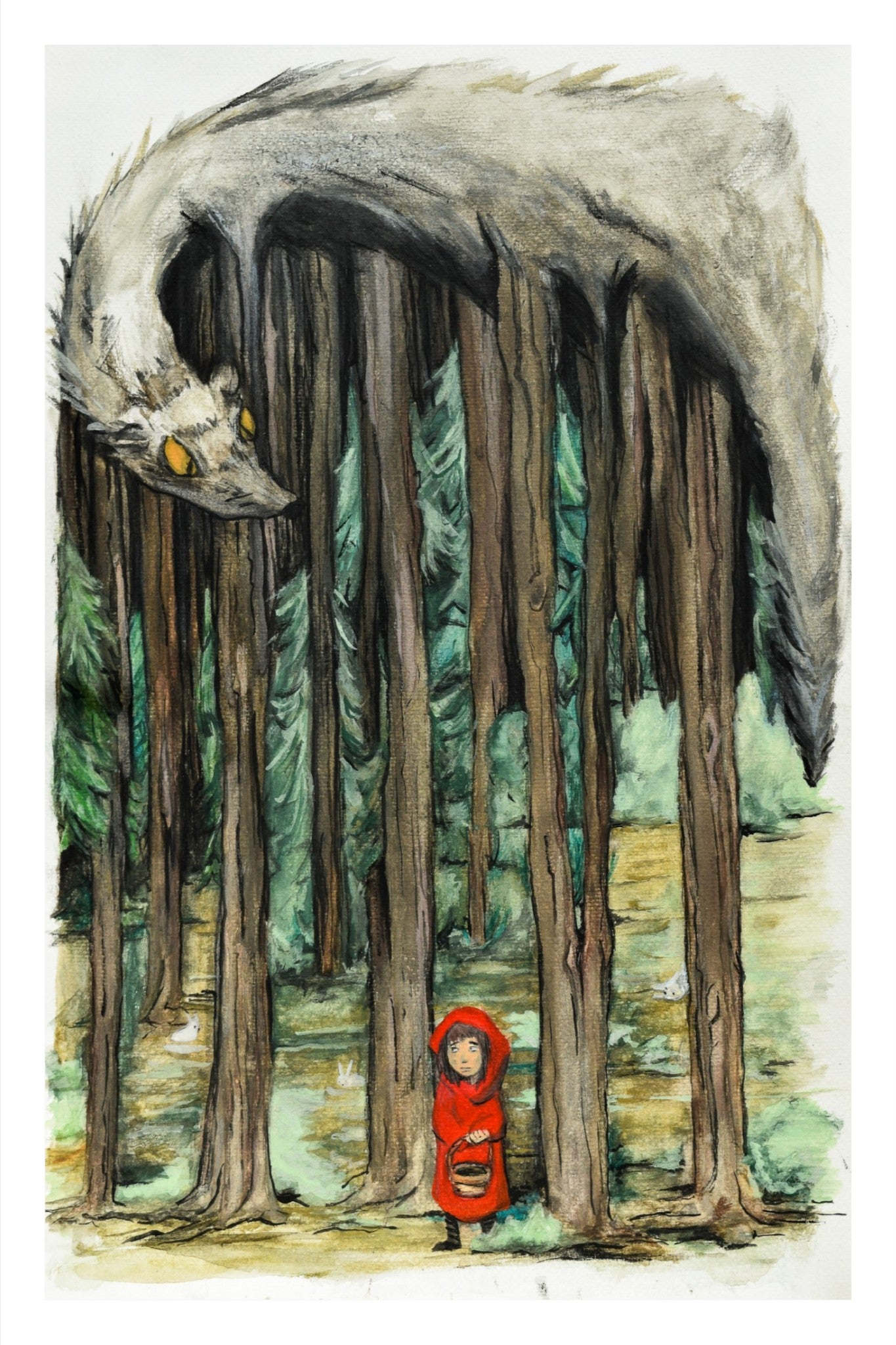 Little Red Riding Hood - Digital Print
