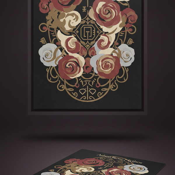 Ashen Rose Mythos Graphic Poster