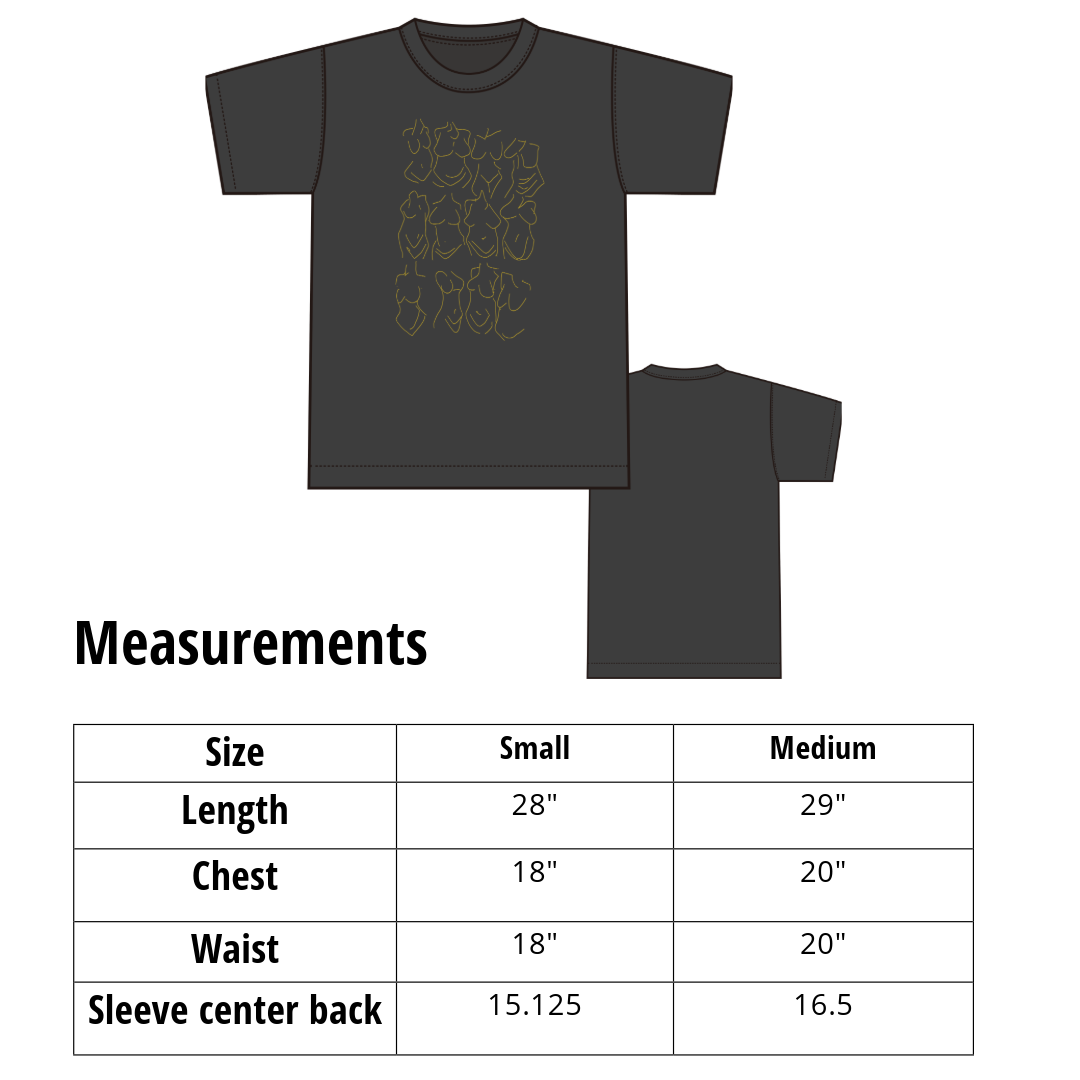 Beautiful Bodies - Hand Printed T-Shirt