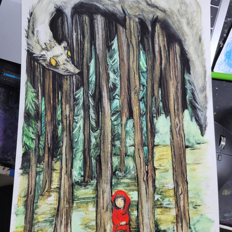Little Red Riding Hood - Digital Print