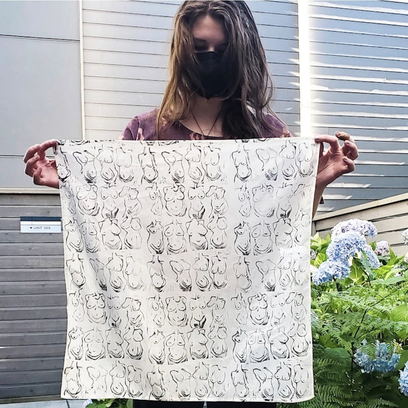 Beautiful Bodies - Hand Printed Bandana