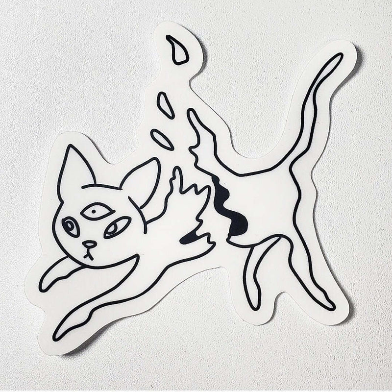 Ampersand the Cat is Vaporizing - Sticker