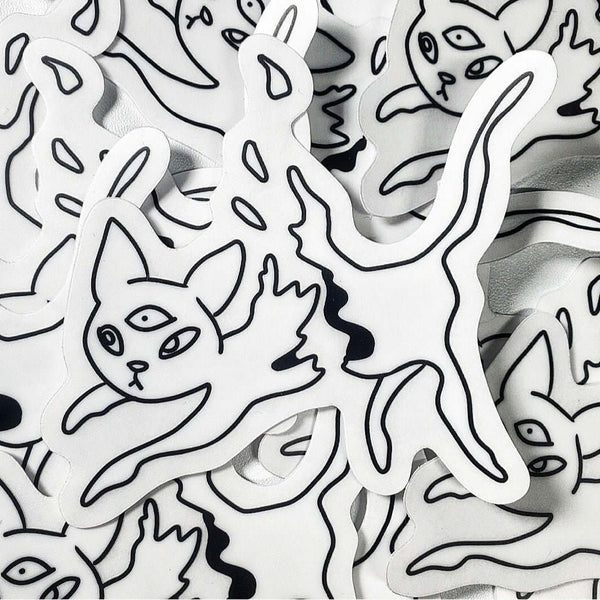Ampersand the Cat is Vaporizing - Sticker