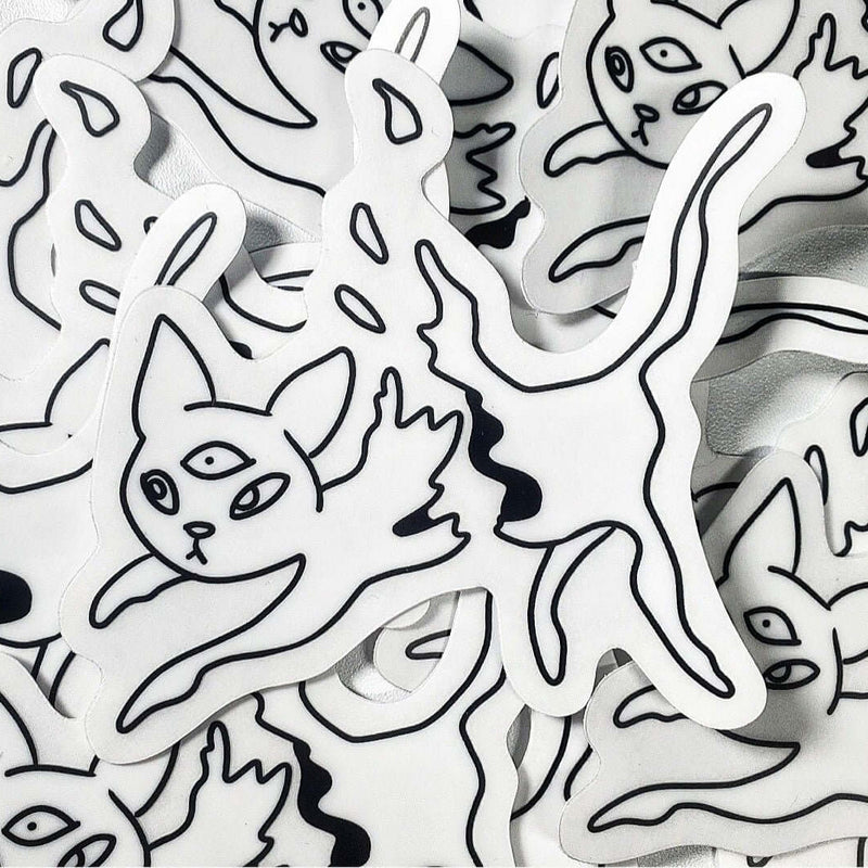 Ampersand the Cat is Vaporizing - Sticker