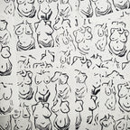 Beautiful Bodies - Linoleum Block Print