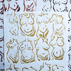 Beautiful Bodies - Linoleum Block Print