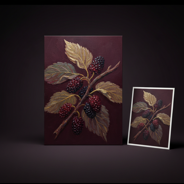 Blood Mulberry Botanica Original Painting