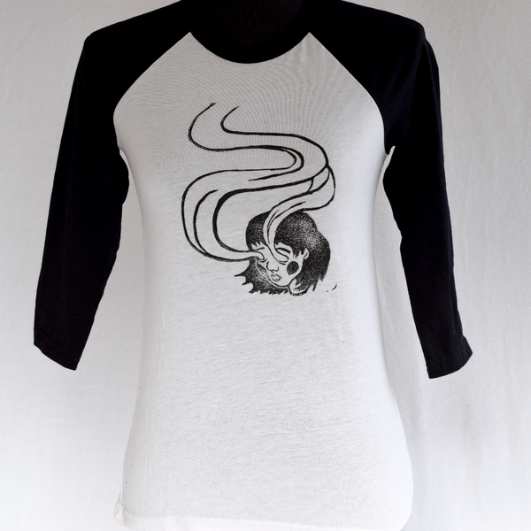 Spirit Eyes - Hand Printed Baseball Tee