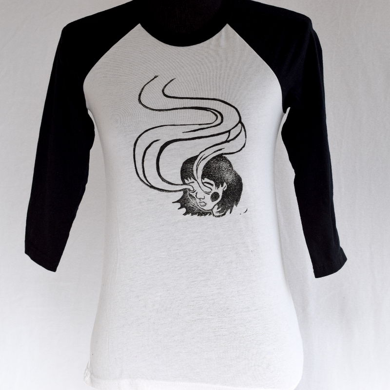 Spirit Eyes - Hand Printed Baseball Tee