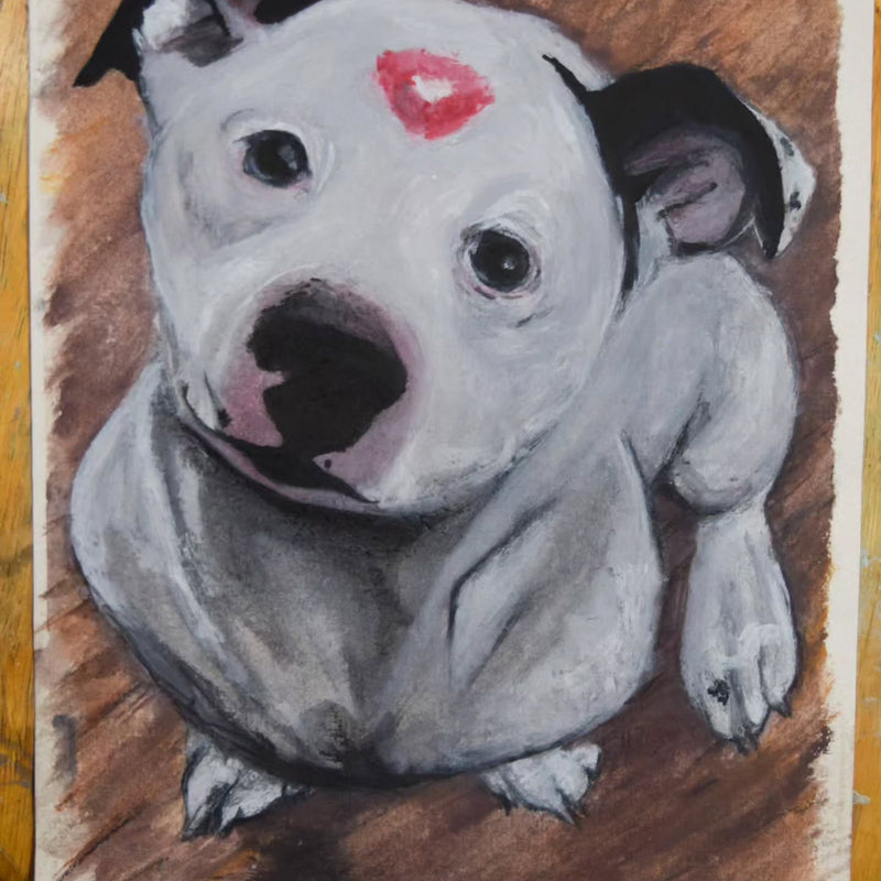 Hand Painted Watercolor Pet Portrait