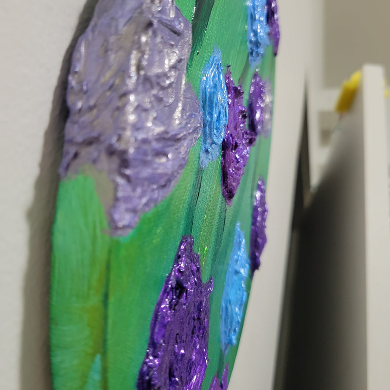 Winter Nebula Tulips - Textured Impasto Painting