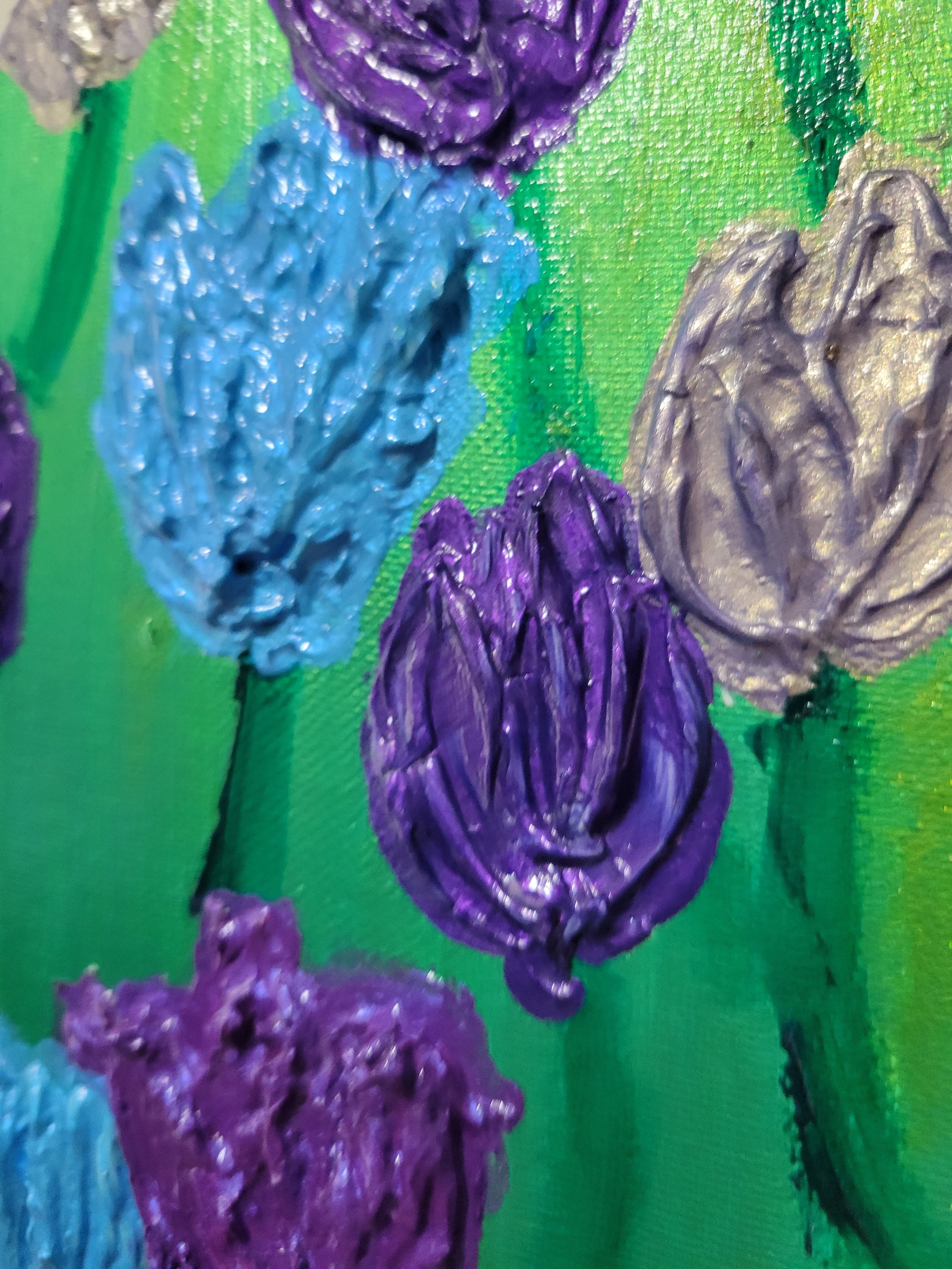 Tulips - Textured Impasto Painting