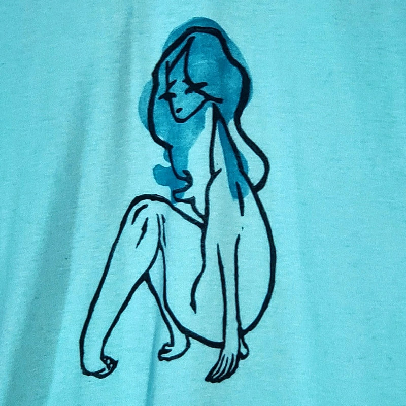 Sweet Disposition- Hand Printed Racerback Tank