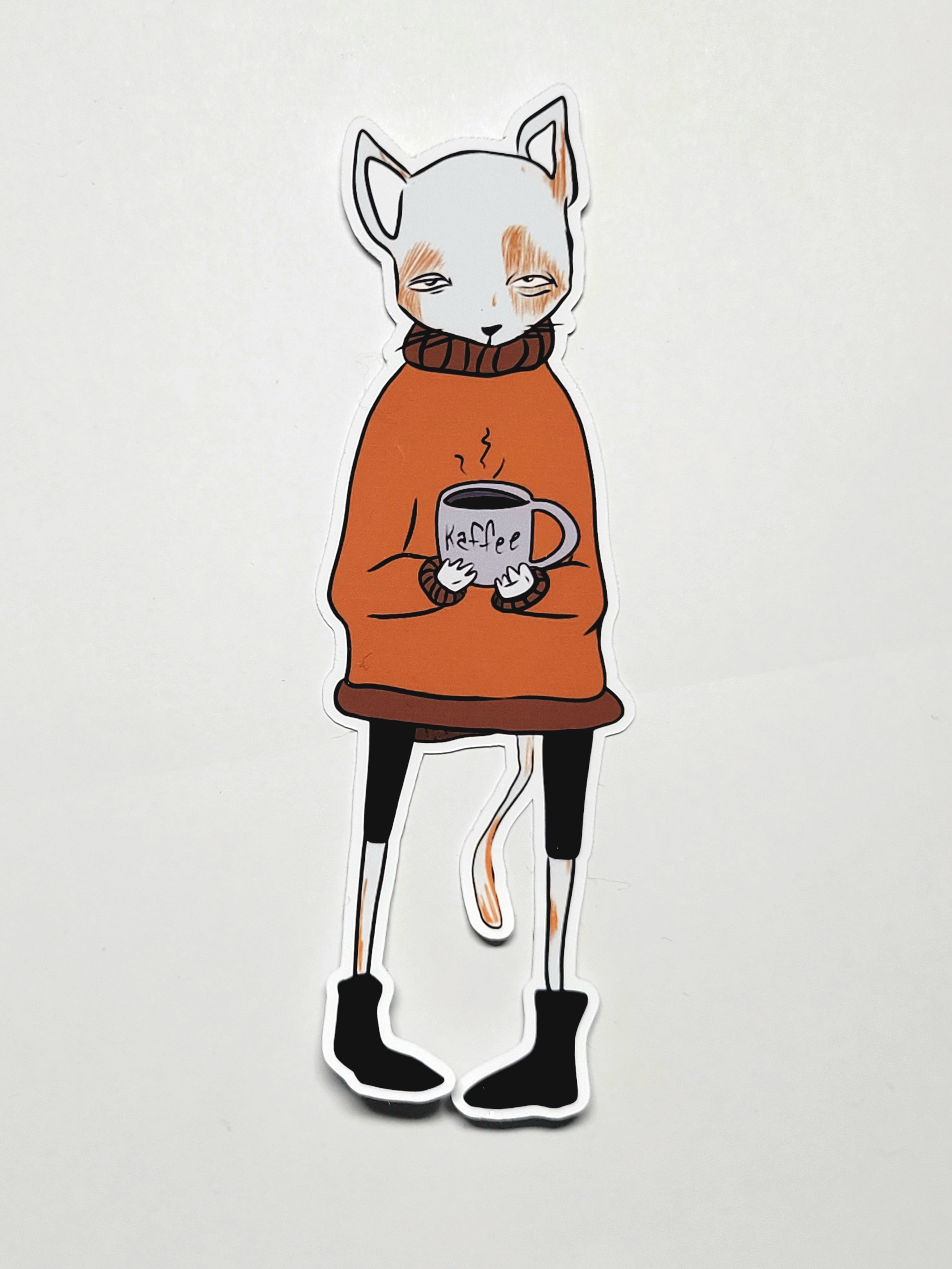 Coffee Cat - Sticker