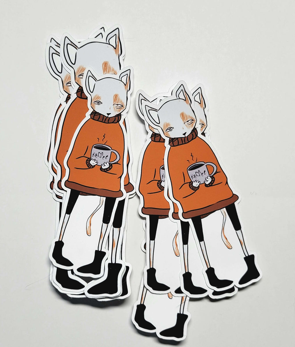 Coffee Cat - Sticker