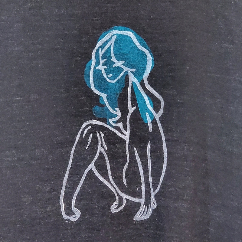 Sweet Disposition- Hand Printed Simple Tank