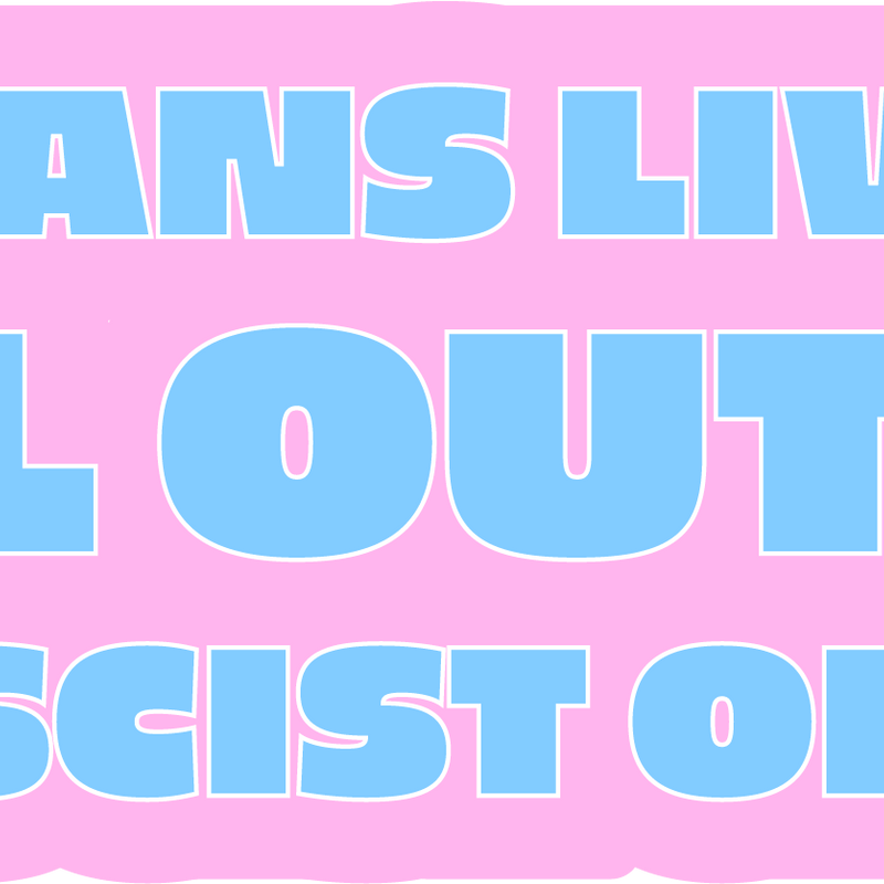 Trans Lives Will Outlive Fascist Ones - Sticker